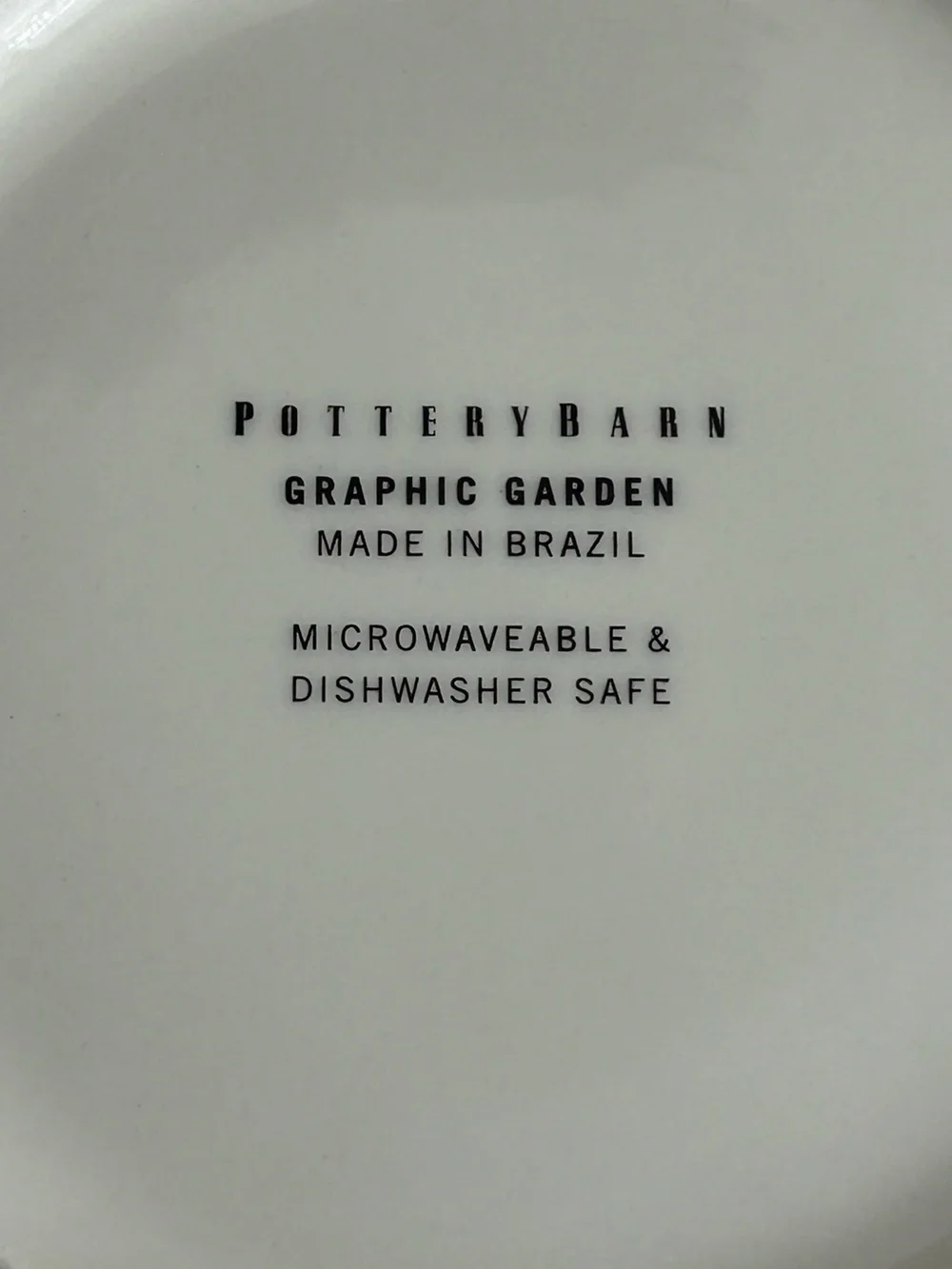 4 POTTERY BARN GRAPHIC GARDEN 8 1/4